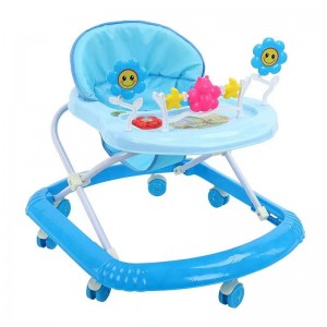 婴儿学步车全围带音乐6/7-18个月多可折叠男女宝宝儿童