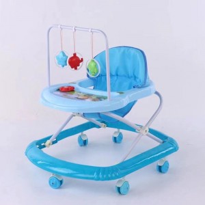 婴儿学步车防侧翻防o型腿可坐宝宝起步车6/7-18个月多功能助步车