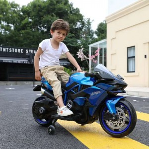 炫酷儿童电动大号摩托车男女孩可坐宝宝双驱动灯光早教音乐玩具车