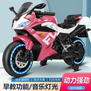 儿童电动摩托车大号2-10岁男女宝宝可坐人充电儿童电动车玩具童车