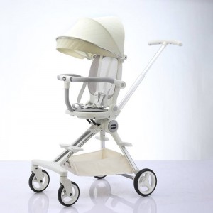 双向推婴儿车/铝合金婴儿车 轻便大储物篮 溜娃神器