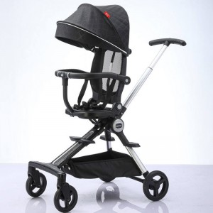 双向推婴儿车/铝合金婴儿车 轻便大储物篮 溜娃神器