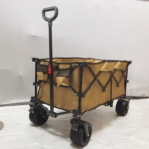 户外露营野餐车聚拢快拆营地车快递车宠物车摆摊车露营车加宽战地轮