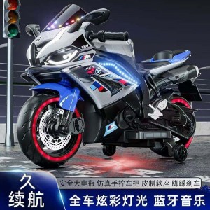 儿童电动摩托车小孩摩托车两轮车可坐人电瓶车男孩玩具机车