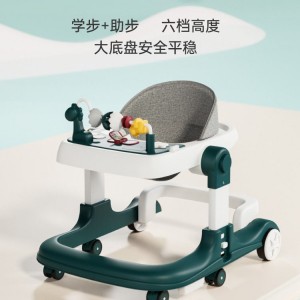 学步车带音乐婴儿多种功能防侧翻学行车女孩男宝宝可坐可推起步车