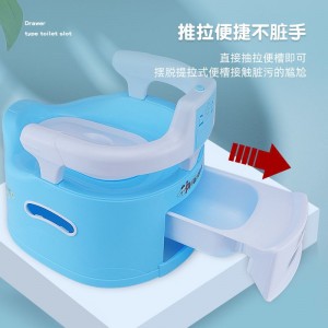 音乐儿童抽屉式加大号座便器 男孩女马桶 宝尿便盆便携式