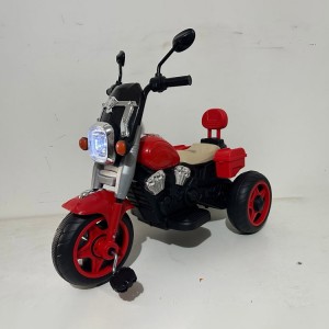 塑料电动摩托车儿童 5-7 岁男女通用推把三轮车滑行电动三轮车