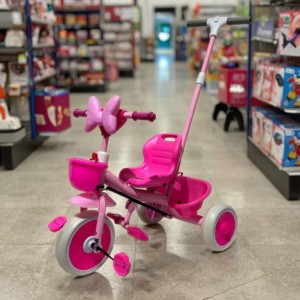 儿童踏板 LED 音乐三轮车滑板车儿童滑板车带篮子带推把三轮车