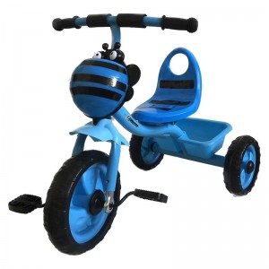 新款塑料儿童三轮车，带踏板，男女通用，户外使用，可用作手推车