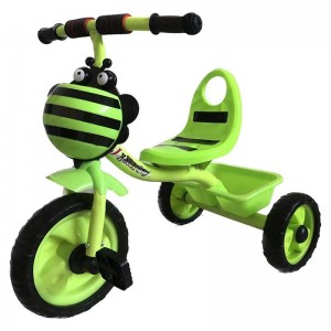 新款塑料儿童三轮车，带踏板，男女通用，户外使用，可用作手推车