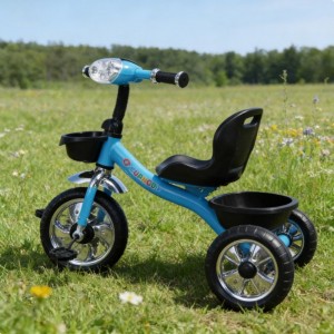 新款儿童三轮车 婴儿三轮自行车带灯光 婴儿三轮脚踏车带音乐