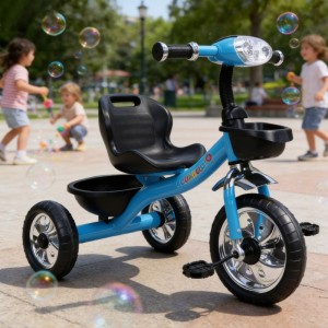 新款儿童三轮车 婴儿三轮自行车带灯光 婴儿三轮脚踏车带音乐