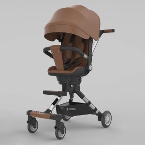 可折叠轻型铝合金框架婴儿车铝合金框架轻便折叠多种功能婴儿车坐卧双向