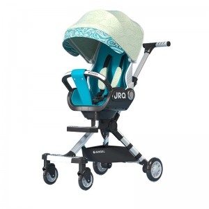 2026款轻质可折叠多种功能婴儿车 采用强化铝合金框架 坐姿和躺姿两种坐姿