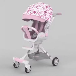 2026款轻质可折叠多种功能婴儿车 采用强化铝合金框架 坐姿和躺姿两种坐姿