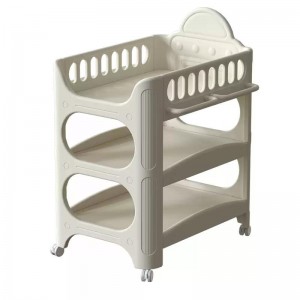 婴儿尿布台可折叠移动宝宝洗护中心多层收纳置物架尿布台婴儿护理台