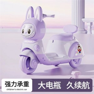 新款儿童电动摩托车男女宝宝可坐充电玩具车电瓶车三轮车儿童三轮摩托车