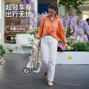 婴儿车折叠超轻高景观儿童溜娃车遛娃神器可坐可躺宝宝车婴儿推车