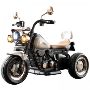 儿童电动摩托车可坐人可充电男女宝宝遥控玩具车户外三轮车