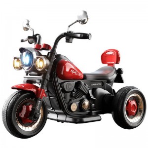 儿童电动摩托车可坐人可充电男女宝宝遥控玩具车户外三轮车