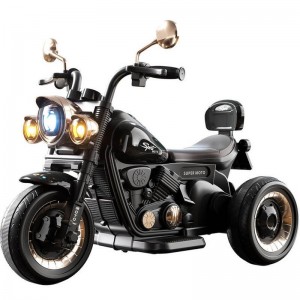 儿童电动摩托车可坐人可充电男女宝宝遥控玩具车户外三轮车