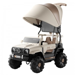 儿童电动越野车四轮双人双驱宝宝玩具汽车敞篷音乐遥控玩具车