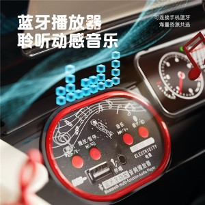 儿童电动越野车四轮双人双驱宝宝玩具汽车敞篷音乐遥控玩具车