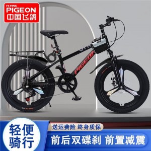 飞鸽儿童自行车6-10-12-15岁碟刹山地男女孩变速减震中学生脚踏车