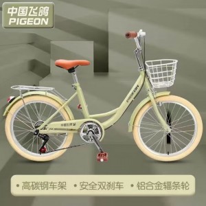 飞鸽儿童自行车6-10-15岁女孩公主车中小学生脚踏车中大童单车