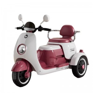 儿童电动摩托车三轮车男孩女宝宝车小孩可坐人充电双人遥控玩具车