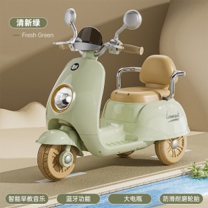 儿童电动车摩托车三轮车男女电瓶车宝宝小孩可做遥控周岁礼物玩具