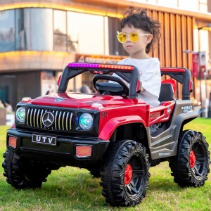 儿童电动车四轮越野车遥控小孩玩具车男可坐人宝宝摇摆童车