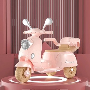 儿童电动摩托车三轮车男女孩宝宝电瓶车小孩可坐人充电遥控玩具车