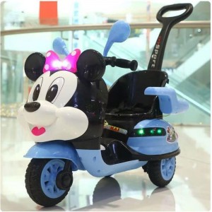 儿童电动车遥控摩托车可坐人充电瓶车手推车男女至岁宝宝三轮车