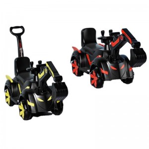 儿童挖掘机可坐可骑玩具工程车大号音乐滑行车挖土机电动工程车