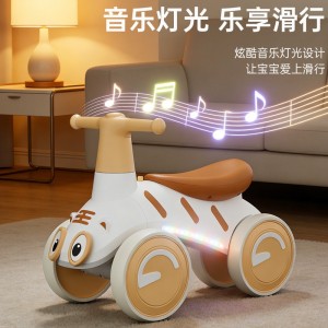 儿童平衡车1-3岁宝宝滑步车四轮无脚踏防侧翻音乐灯光学步车