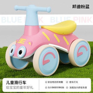 儿童平衡车1-3岁宝宝滑步车四轮无脚踏防侧翻音乐灯光学步车