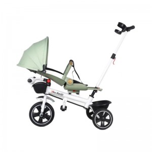 Children's tricycle, baby walker, reclining bicycle, four-in-one stroller for older children