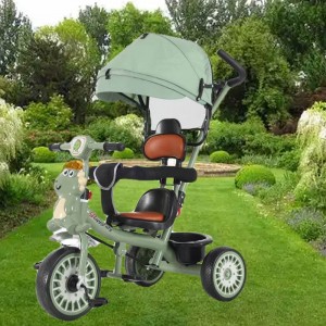 Children's tricycle, stroller, bicycle for 6 months to 6 years old, anti-rollover, can be ridden or ridden