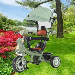 Children's tricycle, stroller, bicycle for 6 months to 6 years old, anti-rollover, can be ridden or ridden