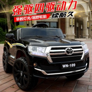 新款儿童电动汽车大号四轮越野车可坐人遥控车男女小孩玩具电瓶车
