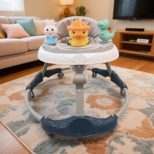 New infant walker, baby starter walker without O-leg, convenient storage, adjustable height