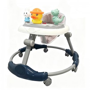 New infant walker, baby starter walker without O-leg, convenient storage, adjustable height