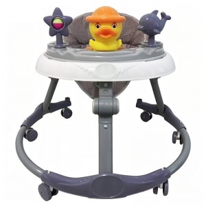 Baby walker, baby balance scooter, anti-rollover, 7-18 month old girls can sit and push children's walker music