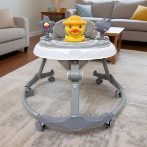 Baby walker, baby balance scooter, anti-rollover, 7-18 month old girls can sit and push children's walker music