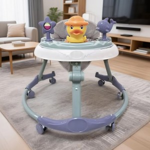 Baby walker, baby balance scooter, anti-rollover, 7-18 month old girls can sit and push children's walker music
