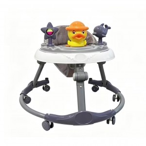 Baby walker, baby balance scooter, anti-rollover, 7-18 month old girls can sit and push children's walker music