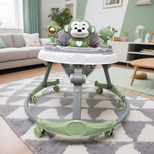 infant walker 3-6-18 month walker anti-fall anti-rollover foldable baby starter