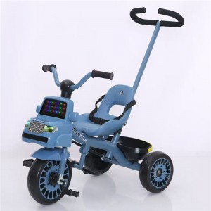 汽车头儿童三轮车1-3-岁自行车婴幼儿推车宝宝玩具脚踏车发泡轮