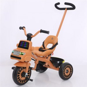 汽车头儿童三轮车1-3-岁自行车婴幼儿推车宝宝玩具脚踏车发泡轮